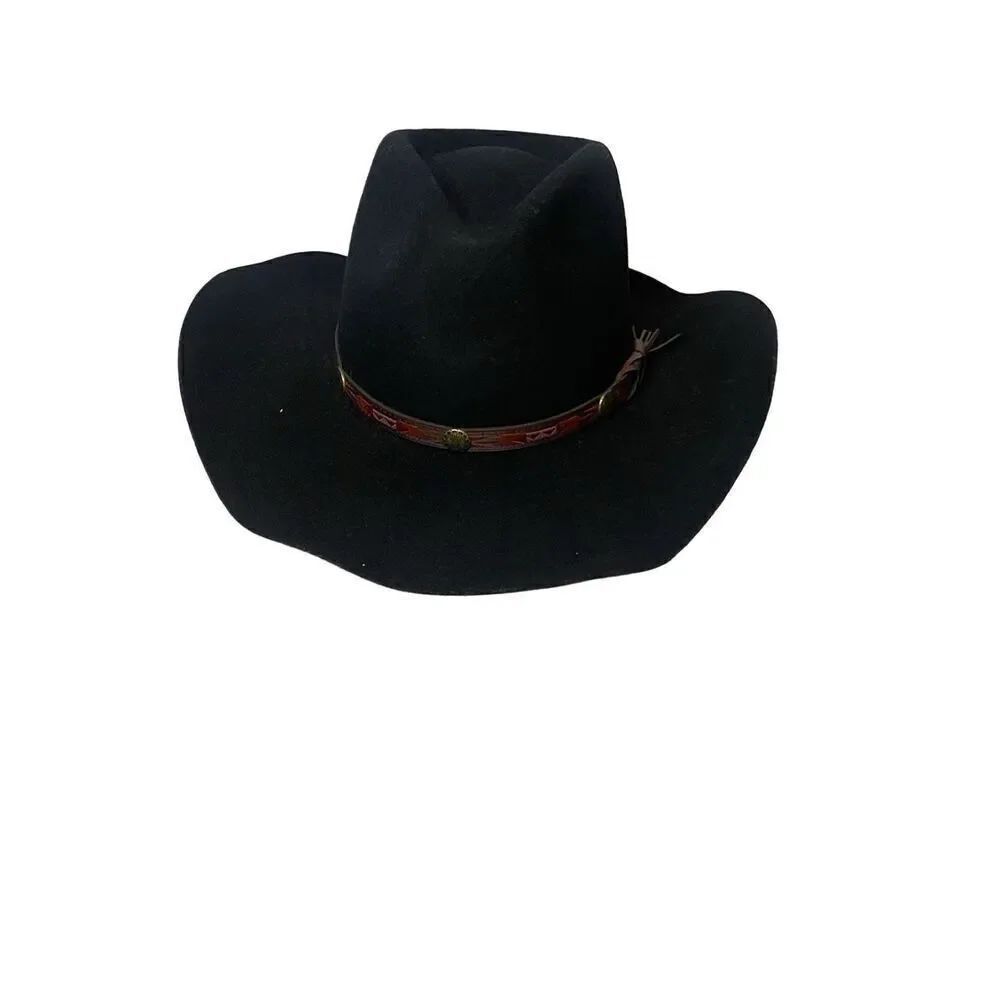 Beaver Brand Men’s Western Wool Fur Felt Cowboy Hat Size 7 1/8